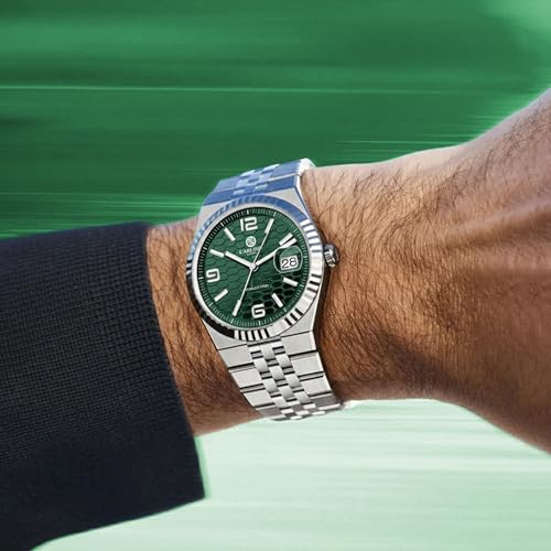 Image of Carlton London Rover Men Analog Watch, Round Dial, Stainless Steel Strap, Quartz Movement, 40 mm Case, Premium Wide Strap Design, 30M Water Resistant, Casual Formal Wear