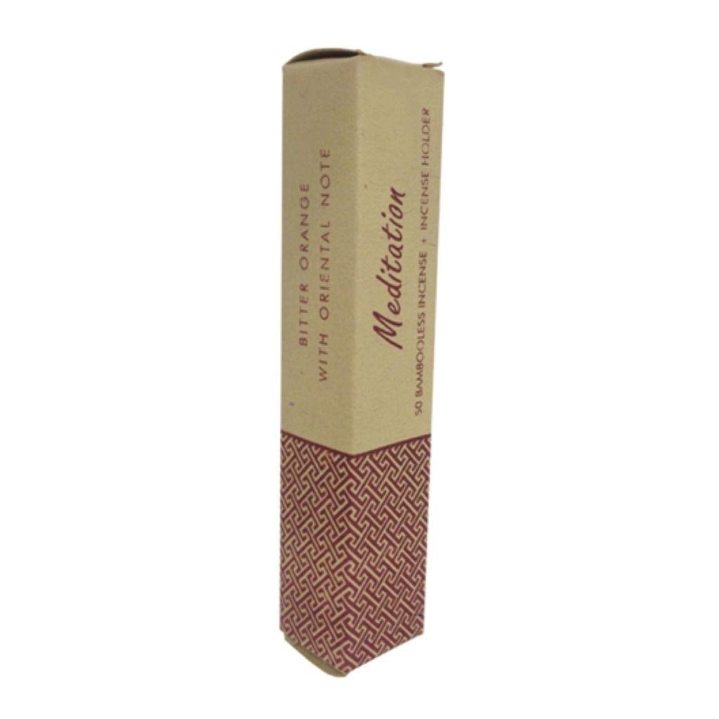 Song Of India Orange Herbal Incense Sticks (Bamboo-Less) Meditation