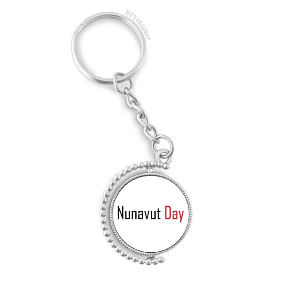 Titular de la clave rotativo de Nunavut con anillo de cadena resistente para llaves 4