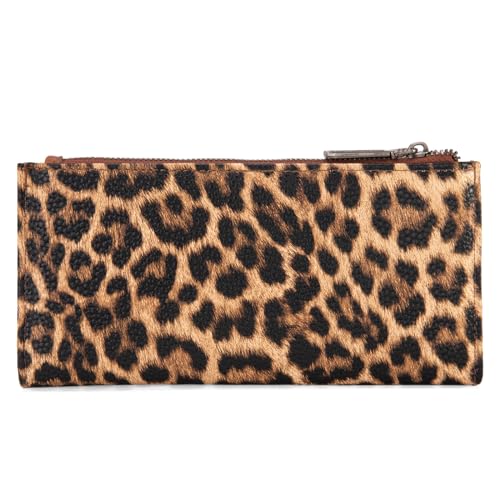 Image of Montana West Wrangler Minimalist Wallet for Women Credit Card Wallet Ladies Travel Wallets Monederos de Mujer Card Cases & Money Organizers with Smooth Zippers for Women