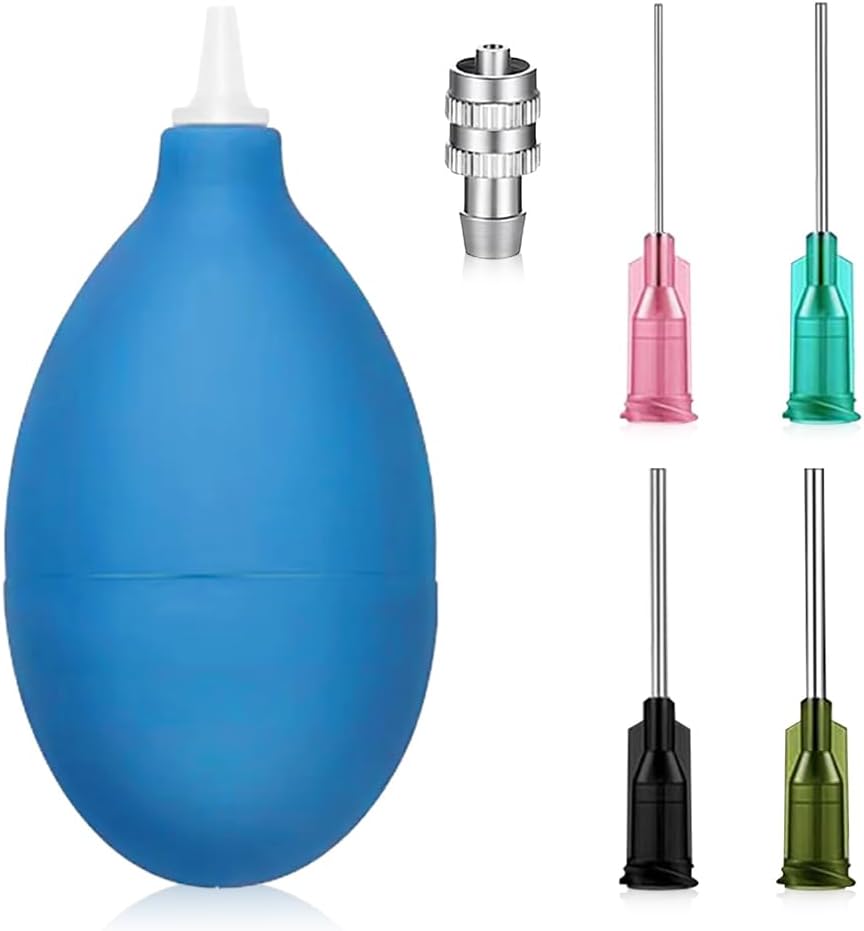 Supvox® Pottery Spray Bottle, Pottery Tools Supplies Ceramic Precision Applicator, Slip Trailing Pottery Glaze Squeeze BottleGlazes Applicator with 5 Attachment Nozzles & 1 Adapter