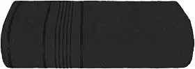 Toalha De Rosto De Algodão Básica 68x45cm (Preto)