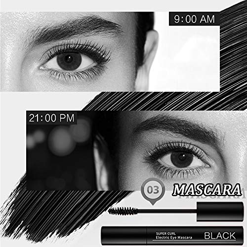All in One Makeup Kit, Includes 12 Colors Eyeshadow Palette, 5PCS Brush Set, 3 Colors Eyebrow Powder, Waterproof Black Eyeliner & Mascara, Magic Contour Stick With Cosmetic Bag Makeup Set