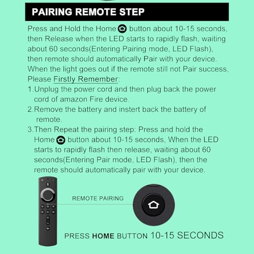 【2 peças/pacote】 Controle remoto de voz de substituição L5B83H, adequado para Amazon TV Stick, adequ