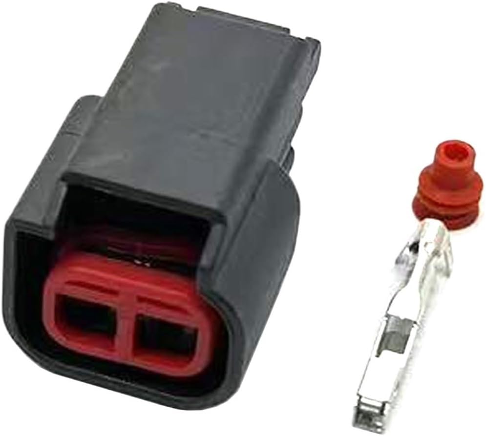 1/5/10/20/50 Sets 2 Pin E4014 Auto Injector Plug Automotive Ignition Coils Waterproof Connector For(2p male female,5 sets)