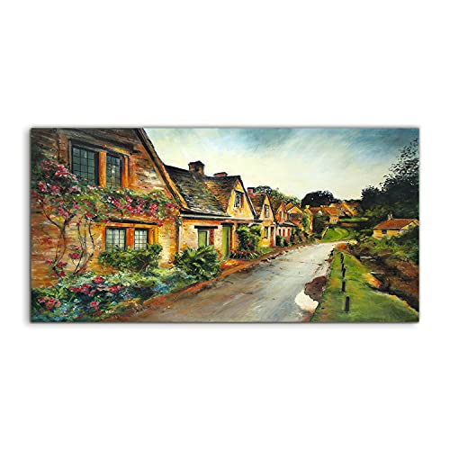 Cadre acrylique de village authentique pour creer un salon chaleureux et cosy