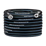 Fevone Garden Hose 100 ft, Flexible and Lightweight - Kink Free, Easy to Coil, 3/4" Solid Aluminum F