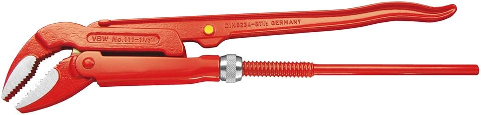 VBW 111005 Corner pipe wrench 45° 12,7mm in red lacquered/polished