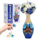 Hiwhy 3D Puzzle Planter Vase for Home Decoration, 160 Pieces DIY Flower Vase - Perfect Housewarming Gift(Starry Night Castle)