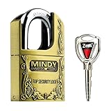 Mindy Locker Lock with keys Zinc Alloy Padlock, 1-Pack, AF4-40