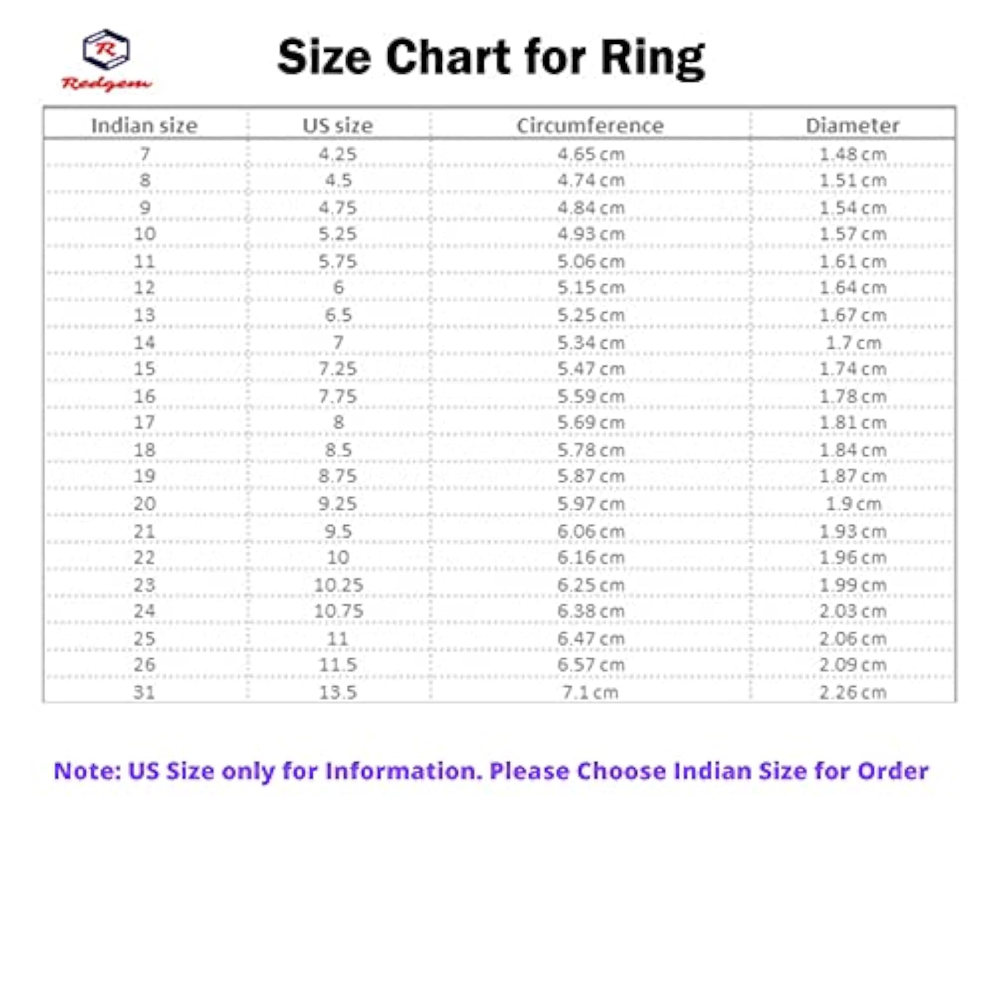 925 Silver Ring for Women with Natural Garnet, 9 MM Round