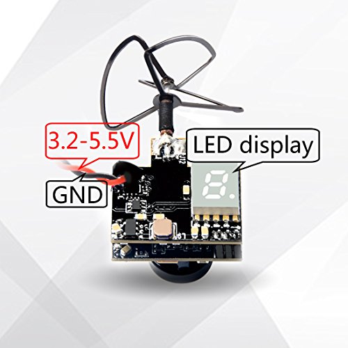 Wolfwhoop Wt03 Micro Fpv Aio 600Tvl Camera 5.8G 25/50/200Mw Adjustable Transmitter With Cloverleaf Antenna For Mini Aircraft #TOP6