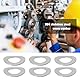 ECSiNG 350 Stück Gewellte Federscheiben 304 Edelstahl Elastische Unterlegscheiben für Befestigungselemente Im Haushalt Automobil- Und Maschinenbau (M3 M4 M5 M6 M8 M10 M12)