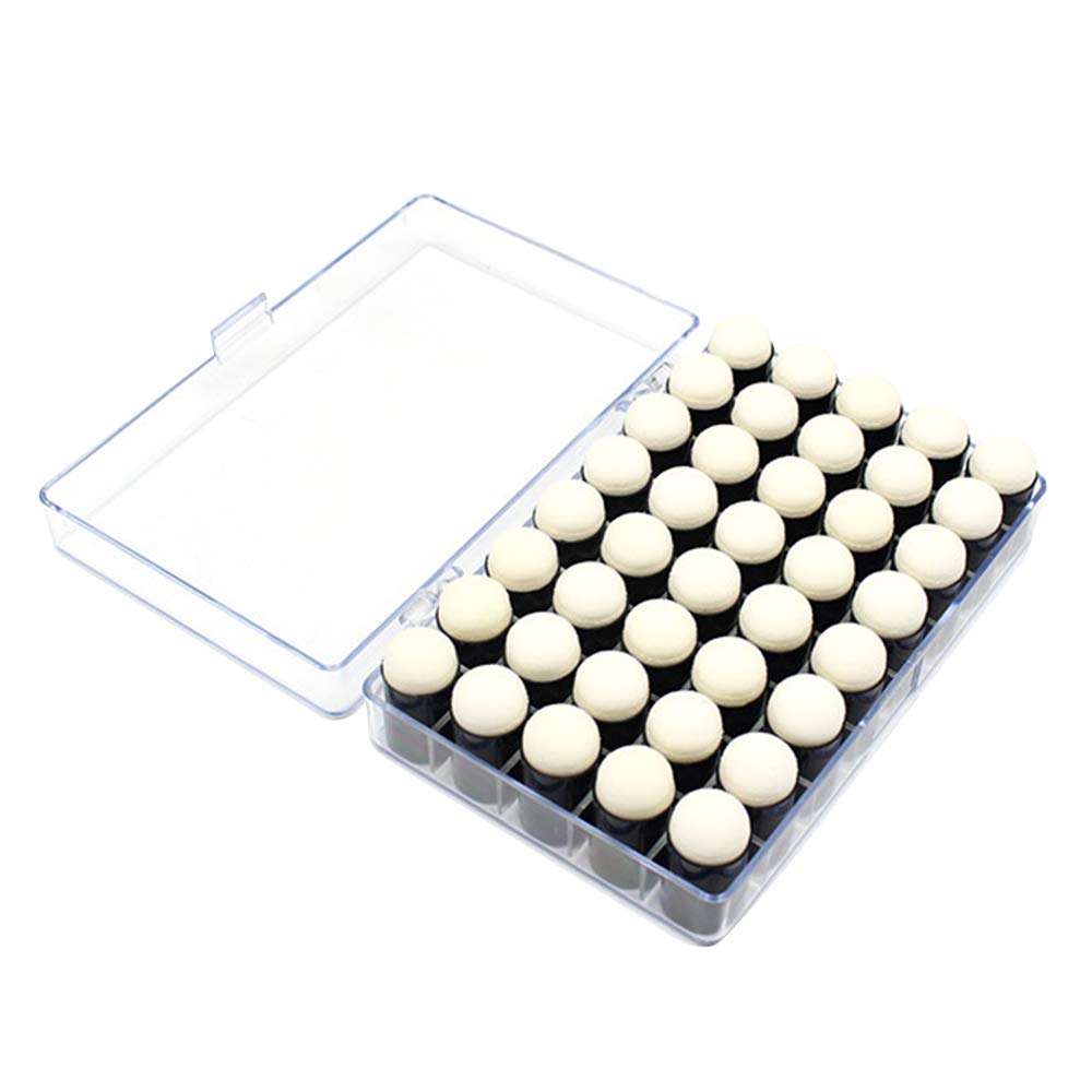 Finger Sponge Daubers with Storage Case 40 Pack Craft Sponge Daubers for Drawing Painting Ink Craft Stamping Card Making DIY Painting Supplies