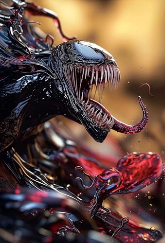 Frikiverso Placa Decorativa Venom Marvel Metálica Póster HD