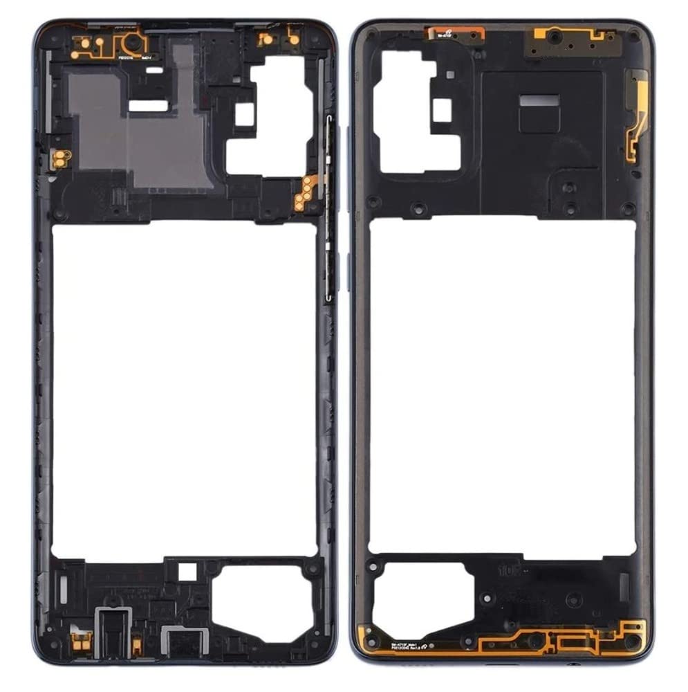 Mozomart LCD Middle Frame Middle Ring with NFC & Side Keys for Samsung Galaxy A71 : Black-image-31