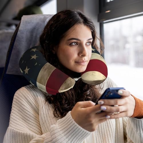 Almohada de viaje de espuma viscoelástica negra u-shape miniatura 6