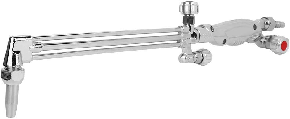 LIZEALUCKY Heavy Duty Cutting Torch, Oxygen Propane Acetylene Welding Torch with Brass Head & Stainless Steel Body