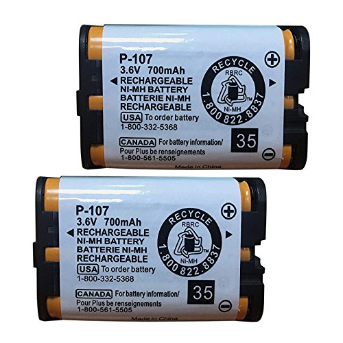QBLPOWER HHRP107 Rechargeable Batteries Compatible with for Panasonic HHR-P107 HHR-P107A HHRP107A Cordless Phone