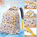 Fimibuke Kids Backpack Set for School Boys, 3-in-1 Waterproof Toddler School Bag Bookbag Set with Lunch Box & Pencil Case, Monster Truck Pattern, Ages 3-12