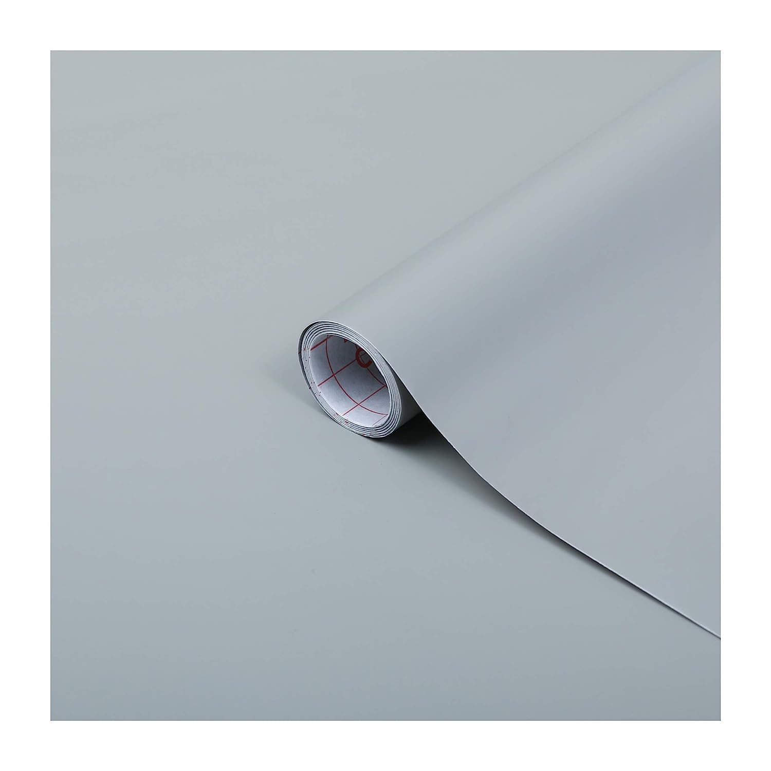 d-c-fix vinyl wrap Gray matt plain 67,5 cm x 2 m - sticky back plastic roll for furniture, kitchen & cupboards - contact paper sticker self adhesive film