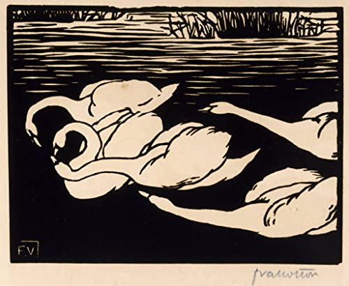 Tableau les Cygnes Vallotton grand format pour habiller un mur vide avec élégance