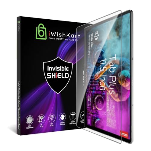 Image of compatible with Lenovo Tab Plus 11.5 Inch Tab Tempered Glass Screen Protector Guard Full Screen Coverage Edge to Edge with Easy Installation kit | Anti-Scratch & Smudge Proof | Tab+ / +