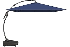 GrandPatio 10x13 FT Offset Umbrella with Base: An Oasis of Shade and Style