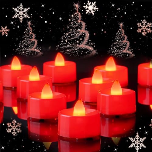 AMAGIC 24 Stück LED Teelichter Flameless Kerzen batteriebetrieben,...