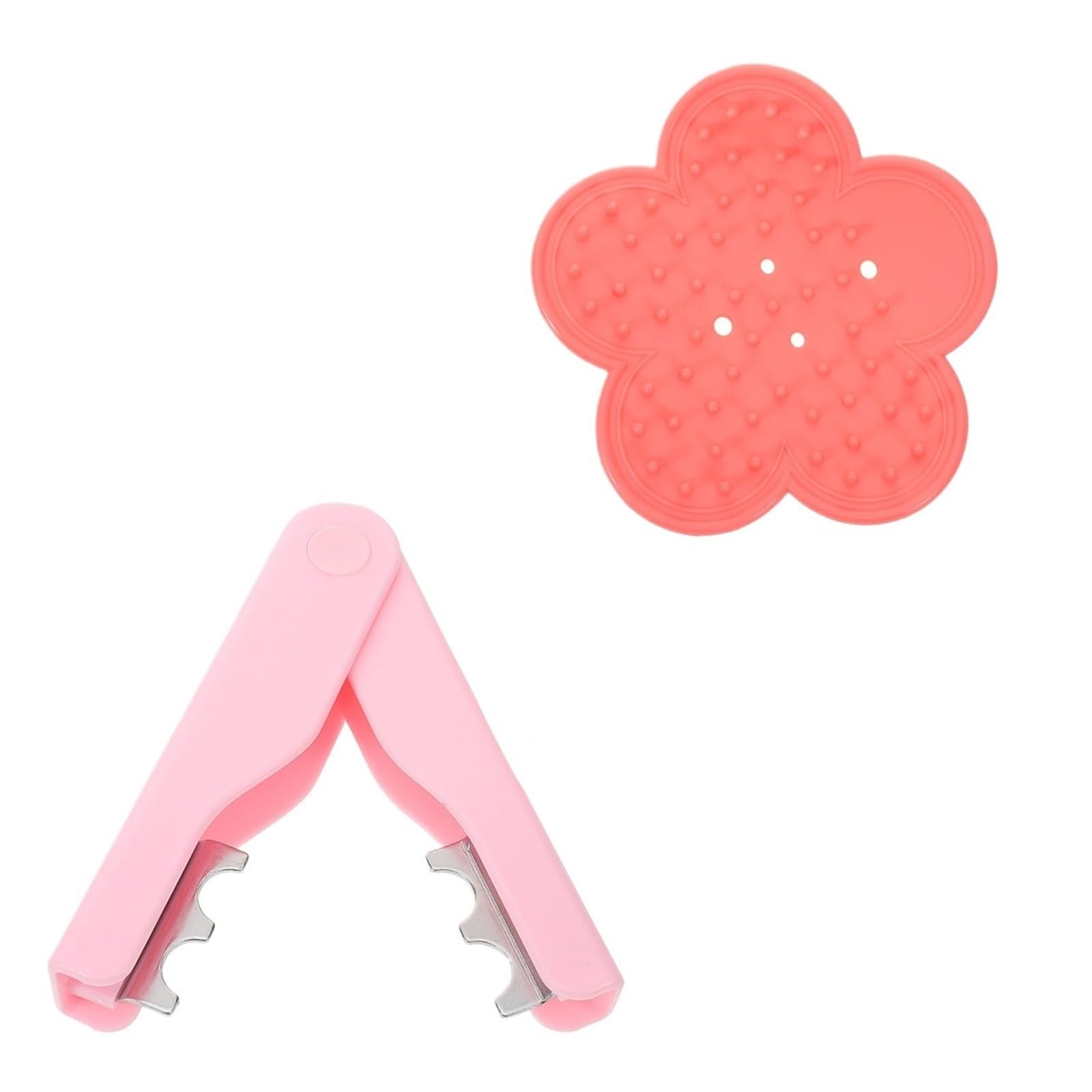 Zrhwspd Pink Flower Stripper 2Pcs Rose Thorn Trimmer Abs Metal Flower Removal Tool Stem Stripper Garden Arrangement Leaf(Pink)