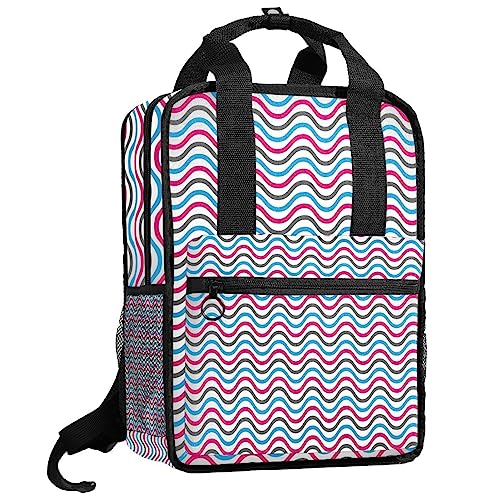 Cartable garçon pour l'école et les sorties bleu gris