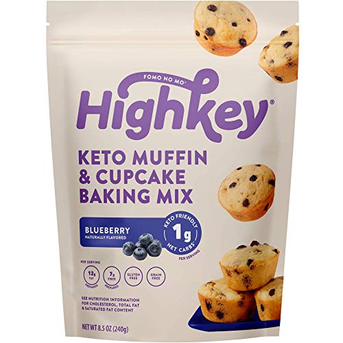 HighKey Keto Blueberry Muffin Mix - Low Carb, Gluten Free Food - No