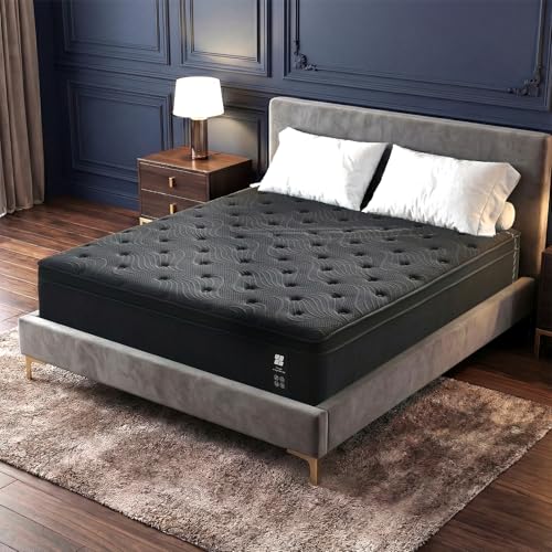 Image of Profus Full Size Mattress, 14 Inch Full Mattress in a Box, Memory Foam Hybrid Mattress with Pocketed Coils, Medium Firm Feel, Pressure Relief & Motion Isolation, CertiPUR-US Certified