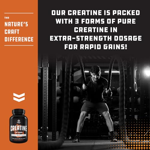 Natures Craft LE Mass Gainer And Muscle Recovery Creatine Hcl Pyruvate And Creatine Monohydrate Pills - Optimal Muscle Builder Creatine Supplement thumb #3