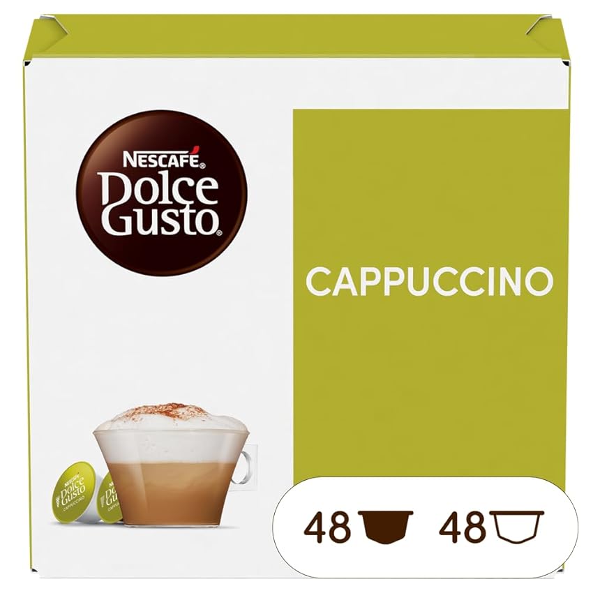NESCAFÉ DOLCE GUSTO Cappuccino, 6 Confezioni da 16 Capsule (96 Capsule Compatibili Nescafé Dolce Gusto)