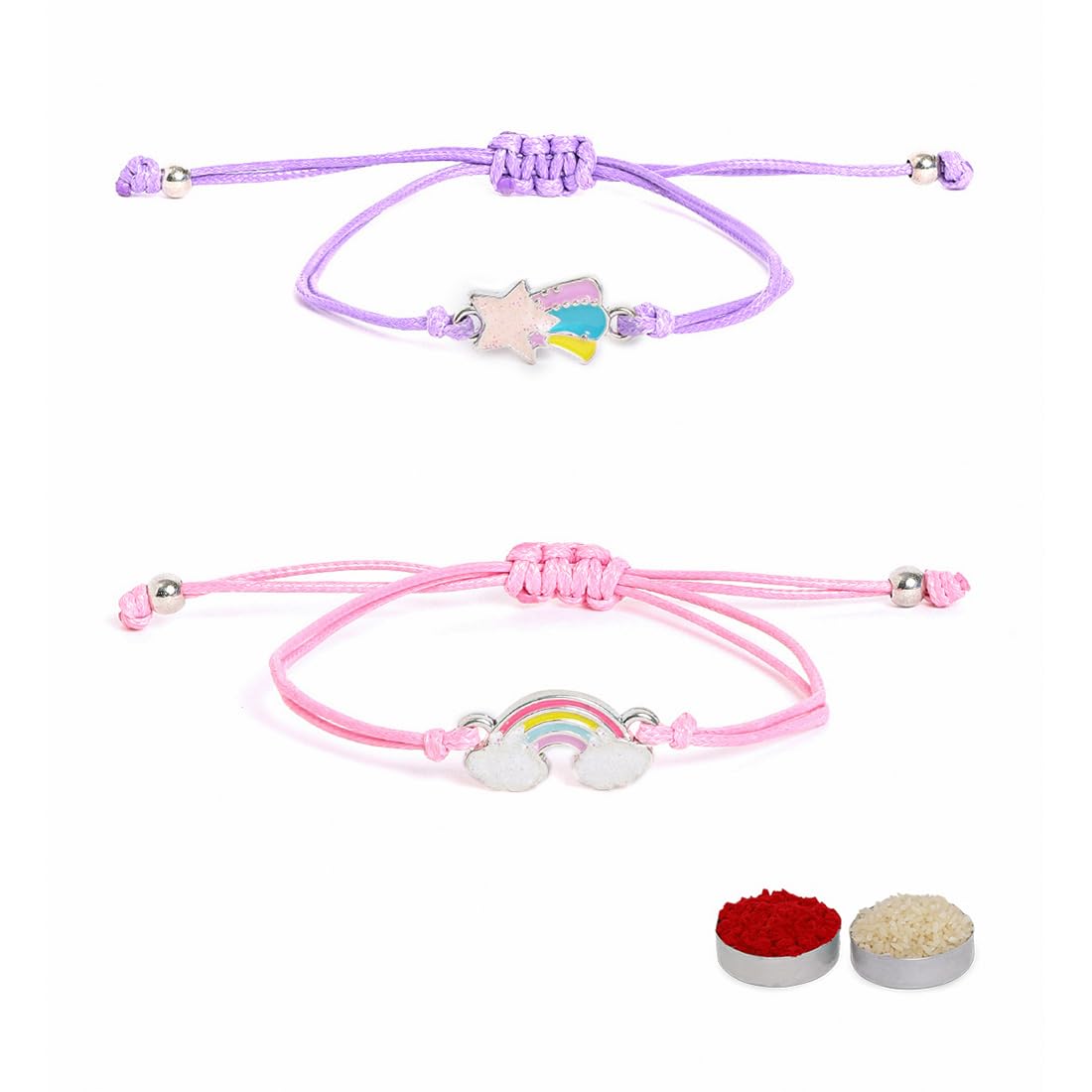 See full amazon price history chart for El Regalo 2PCs Cute Kids Bracelet Rakhi Combo Sets- Fancy Kids Rakhi for Brother/Sister with Roli Chwal, Rakhi Message Card in Rakhi Box for Babies/Toddlers/Kids (Rainbow & Star Rakhi) El Regalo 2PCs Cute Kids Bracelet Rakhi Combo Sets- Fancy Kids Rakhi for Brother/Sister with Roli Chwal, Rakhi Message Card in Rakhi Box for Babies/Toddlers/Kids (Rainbow & Star Rakhi) (B0CBQ54K45) Amazon Price History, Amazon Price Tracker