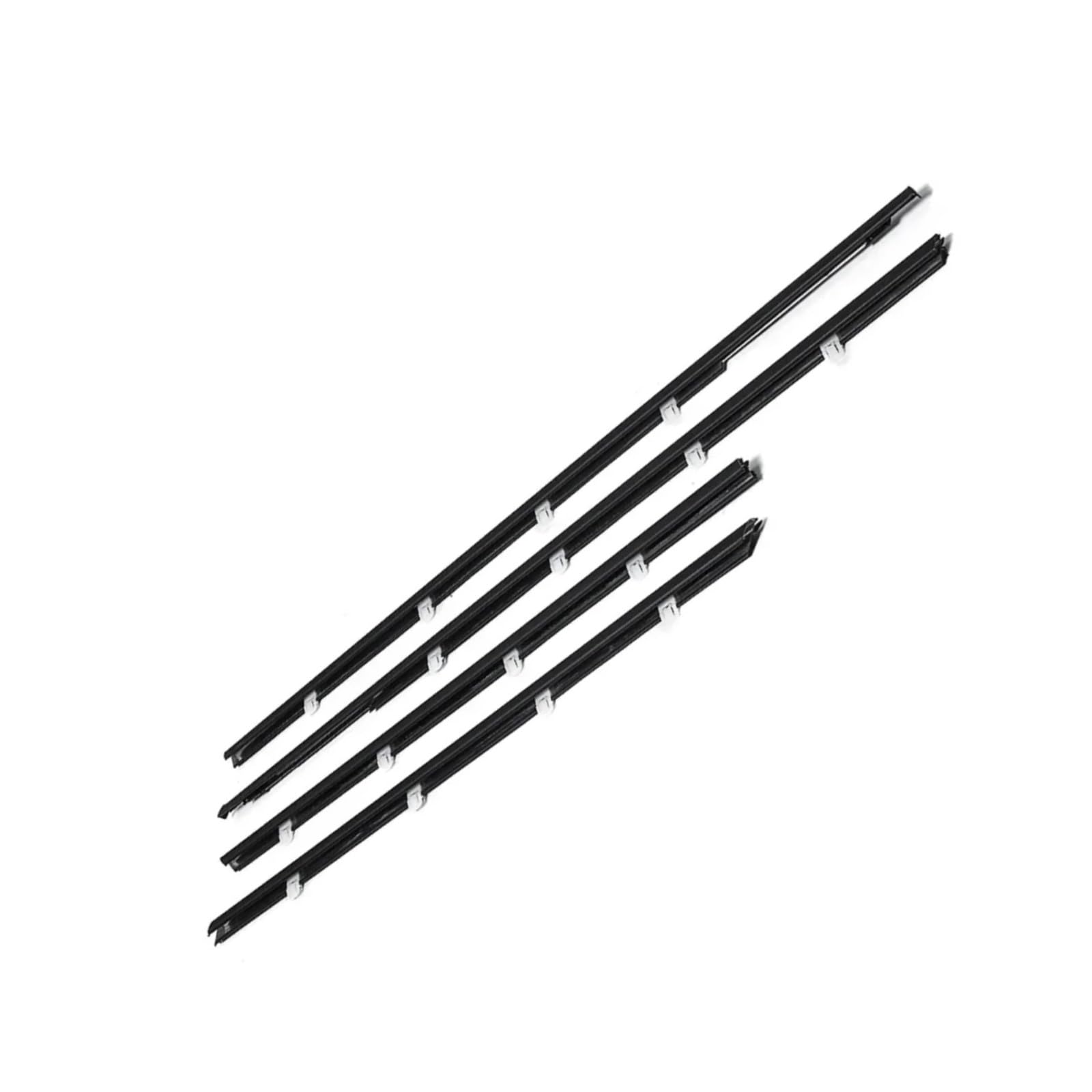 Glilar One Color Automotive Window Seals For Civic 2012-2015 4Pcs Car Outer Door Window Moulding Trim Weatherstrip Seal Belt
