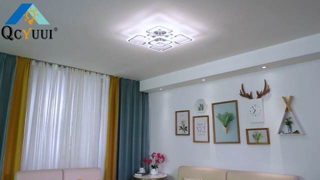 Kooi-plafondlamp Manuela, 40 cm, groen