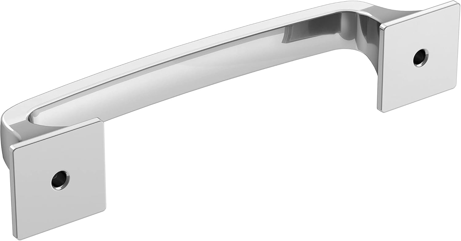 Polished Chrome Traditional Cabinet Drawer Pull with Mounting Hardware