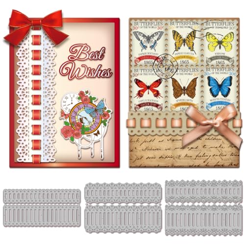 4 Troqueles De Corte De Marco De Flores De Metal, Plantillas De Relieve