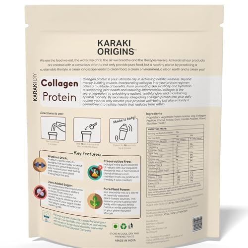 Image of Vegan Collagen Protein Powder | Belgian Chocolate - Dark Cocoa Flavour | Pack of 4 x 675g | 2 Months Supply | 28g Protein per Serving | 6000mg Collagen Peptides, BCAA & Essential Amino Acids | UNISEX