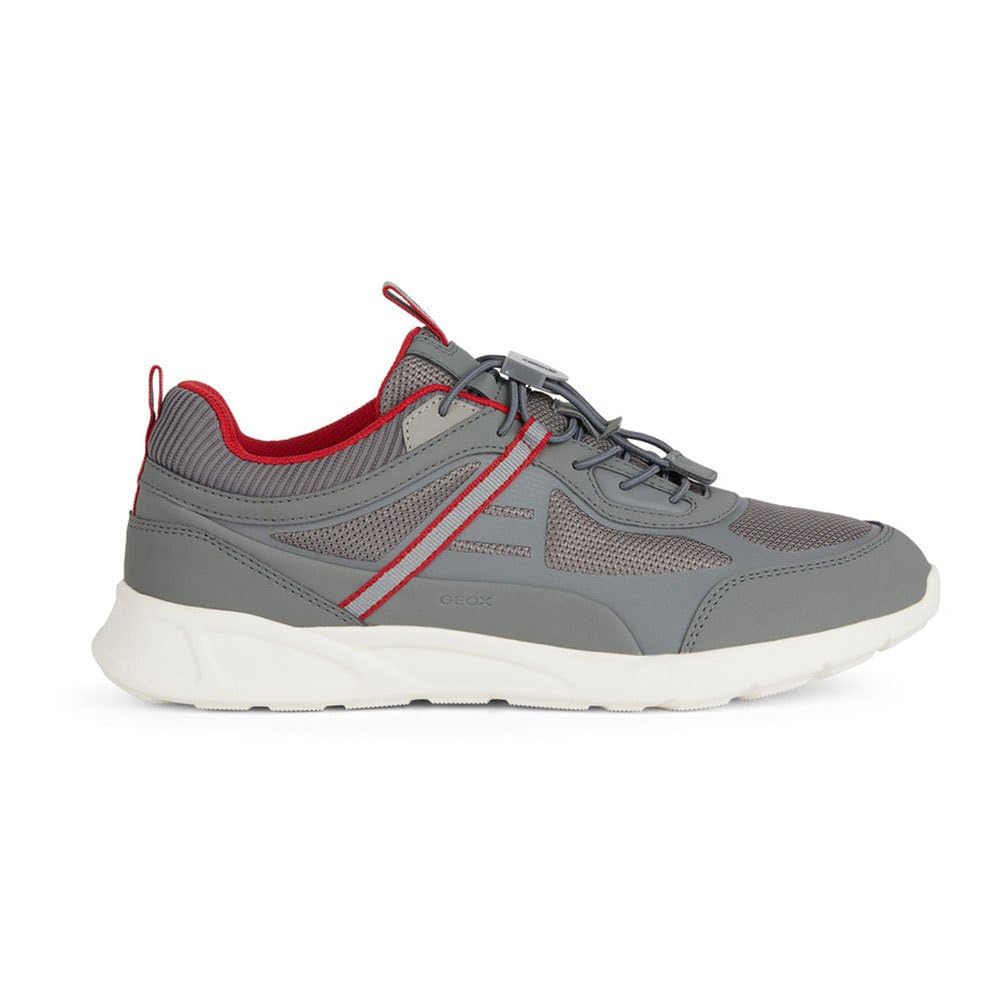 Geox Men's U Sanzio ASneaker, Dk Stone Red, 9 UK