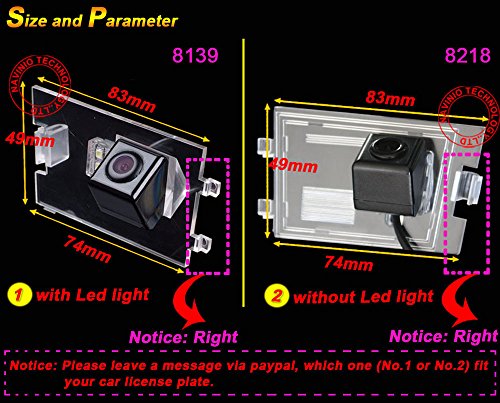 Kalakus Reversing Camera Parking System in License Plate light with 170 Night Vission Waterproof Back up Rear View Camera for Jeep Compass Wrangler Cherokee/Patriot/Grand Cherkoee - Image 3