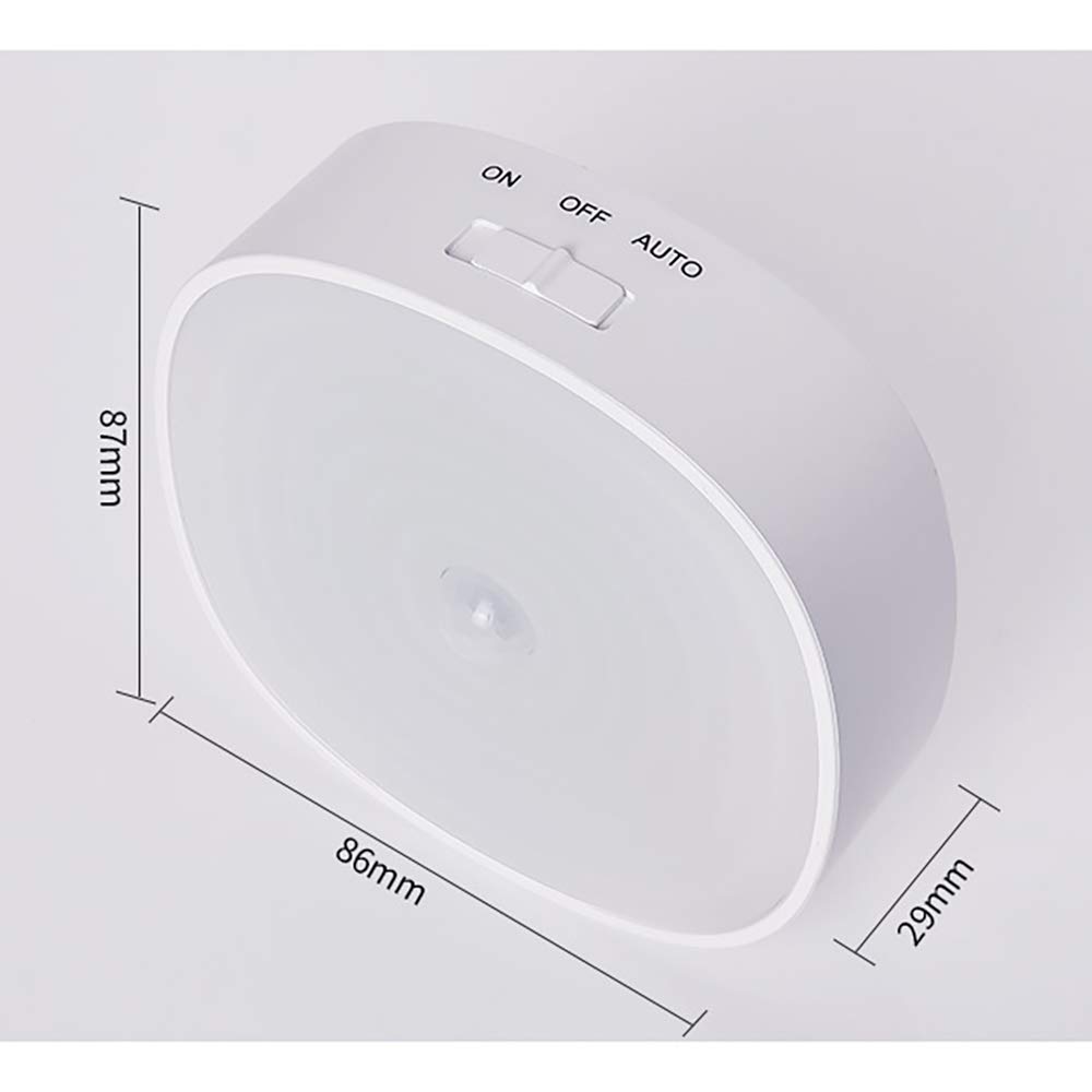 La luz del Sensor, Armario de luz, LED portátil Ligero de la Noche, 800Mah polímero de Litio de Litio, Cuentas de 5 LED, 3 Modos de Funcionamiento eficaz Consumo de energía, 2-Pack