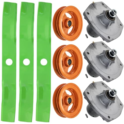 8TEN Blade Spindle Kit for Kubota RCK60RP-1500Z ZD1511RL 60-inch K5647-92340 K5647-34510 K5647-34540 K5651-33580