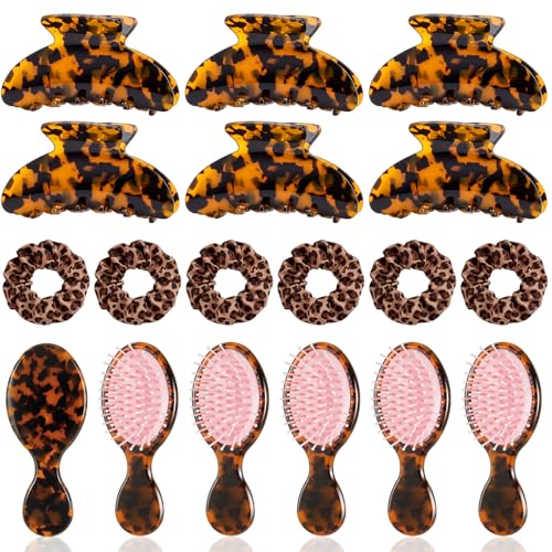 Rivvlive Leopard Print 6 Set Bridesmaid Proposal Gift Silk Hair