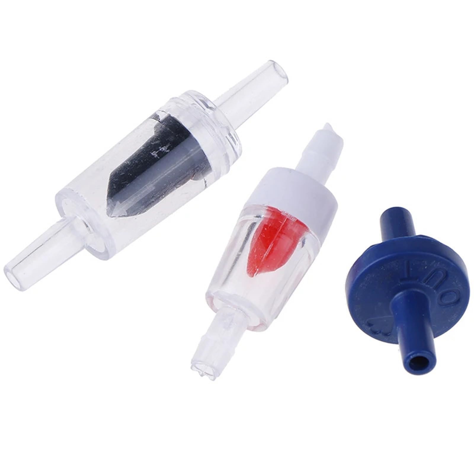 Valvola di ritegno della pompa dell'aria dell'acquario 60pcs valvole di ritegno di non ritorno della pompa dell'aria del serbatoio di pesce del diffusore di CO2 dell'acqua per il serbatoio dei