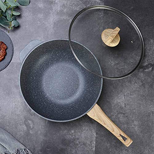 Wok con mango de madera y diseño ergonómico miniatura 3