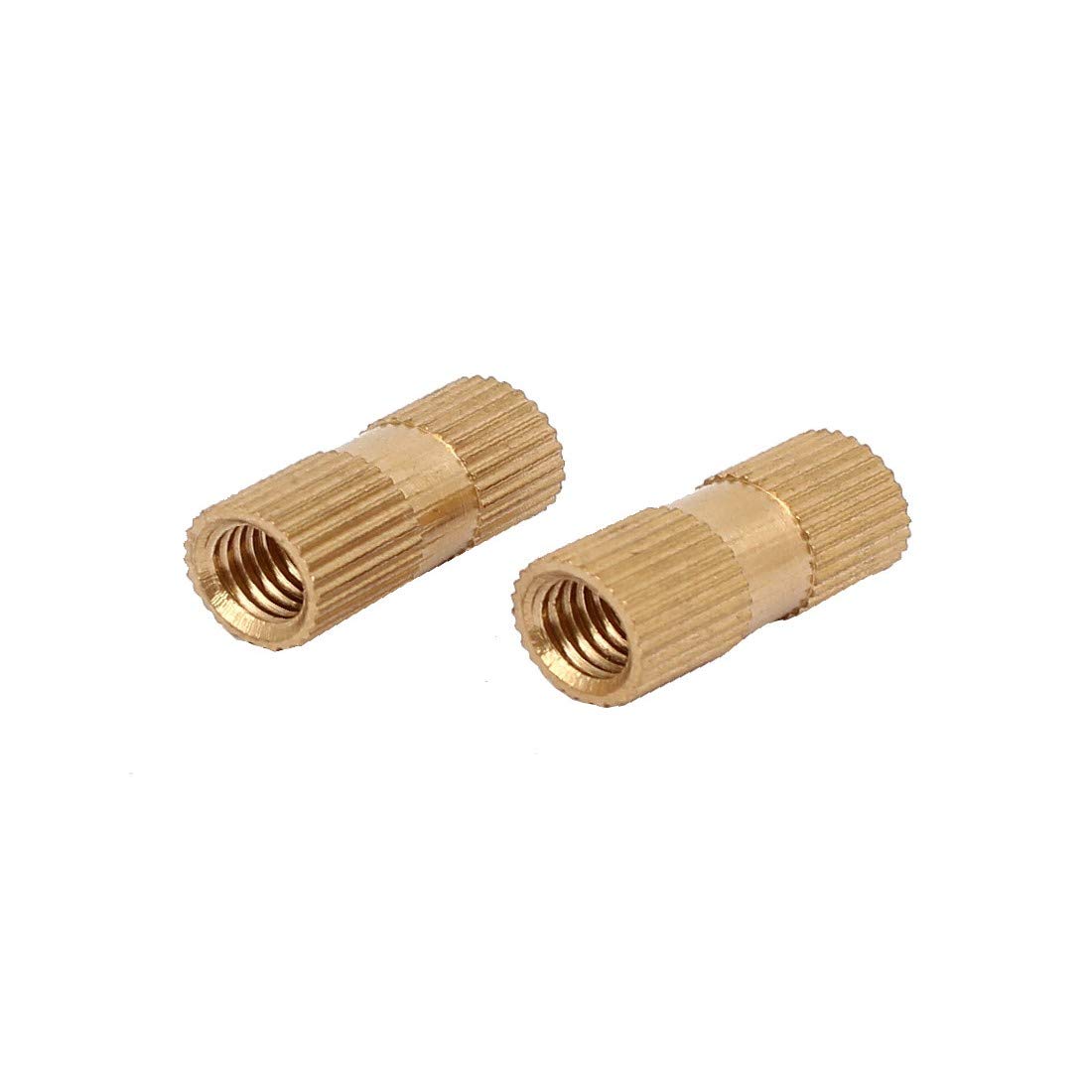 New Lon0167 M6 x Featured 20mm x 8.3mm reliable efficacy Brass Injection Molding Insert Knurled Thumb Nut 100PCS(id:6b9 9d 2e 9c3)