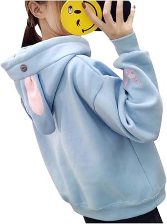 Blue bunny hoodie Clearance